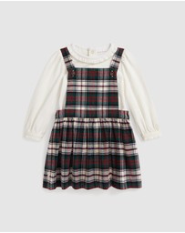 Polo Ralph Lauren - Cotton Bodysuit & Plaid Dress Set - Babies