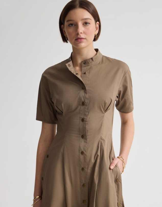 Oxford - Olyvia Snaps Midi Dress