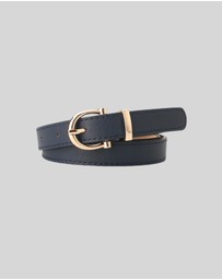 KAJA Clothing - Needle Buckle Belt - Navy