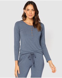 Bamboo Body - Long Sleeve Henley Top