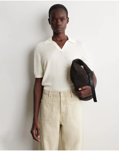 COS - Knitted Linen-Merino Polo Shirt