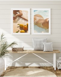 Olive et Oriel - Pool Time II Art Print