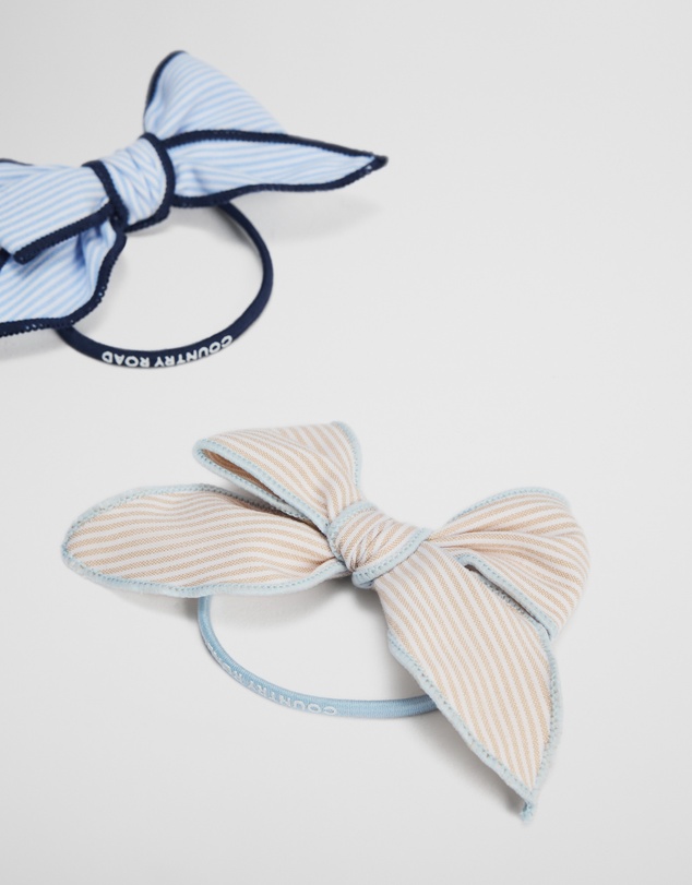 Country Road - Bow Hair Tie Pack Of 2