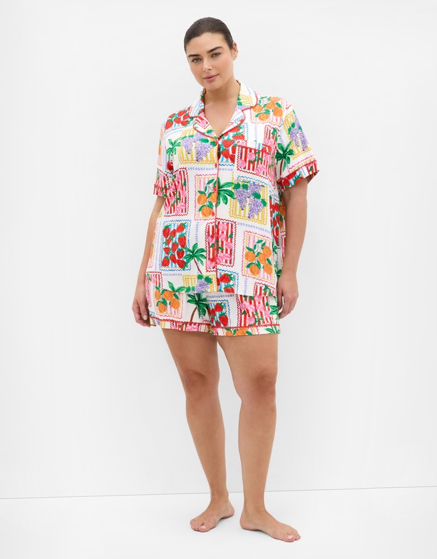 City Chic - Margo Fruit Print Sleep Short