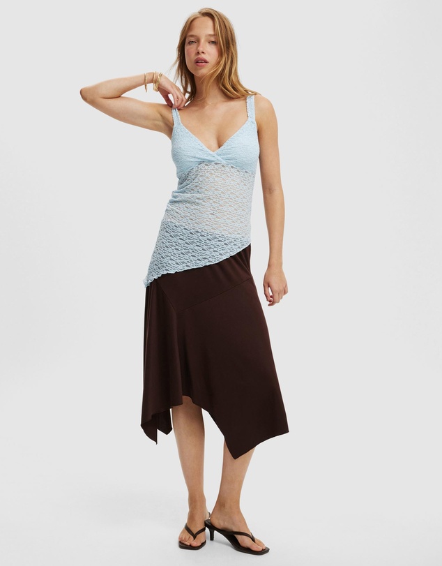 Cotton On - Tori Lace Asymmetric Cami