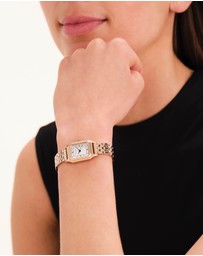 Rosefield - Ivy White Rose Gold-Tone Bracelet Watch
