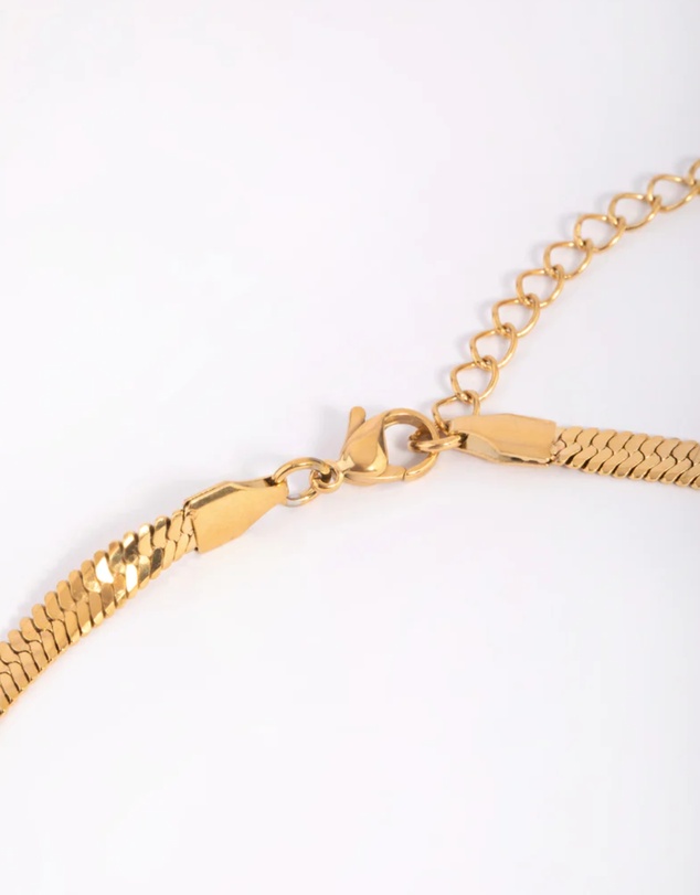 Lovisa - Waterproof Gold Plated Stainless Steel Herringbone Necklace