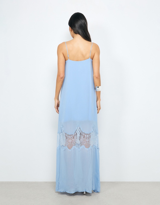 AERE - Alina Lace Insert Maxi Dress