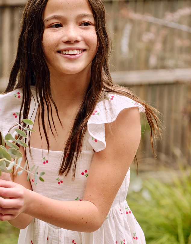 Bardot Junior - Clea Cherry Mini Dress - Kids-Teens
