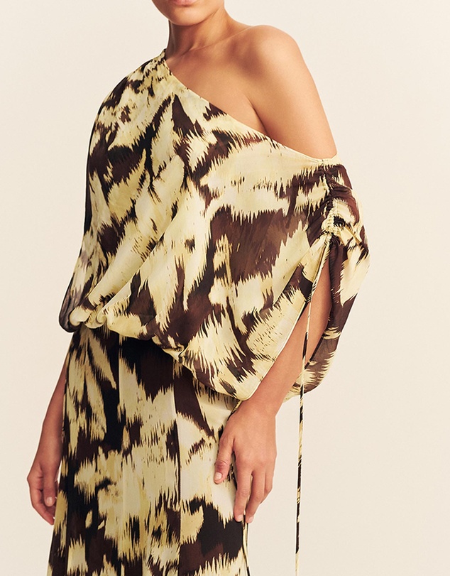 Shona Joy - Benny Off Shoulder Blouson Maxi Dress