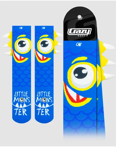 Crazy Skates - Crazy Socks Monster Blue Knee-High Socks