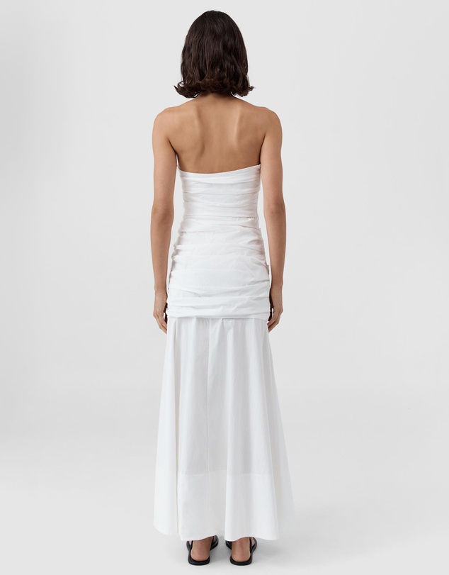 St. Agni - Gathered Strapless Longline Dress