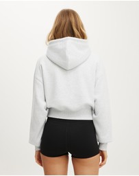 Cotton On Body Active - Plush Cropped Bubble Hoodie