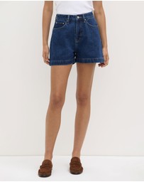Assembly Label - Boxy Denim Shorts