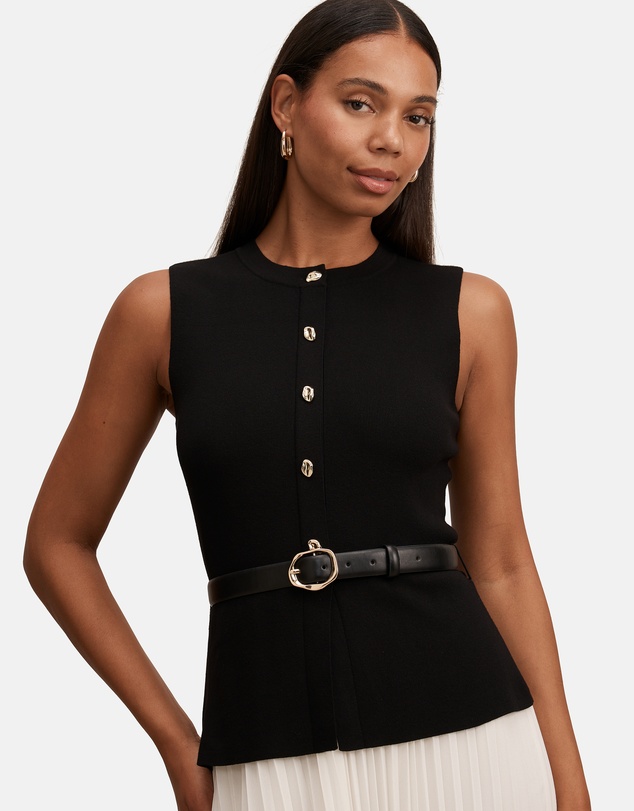 Forever New - Louisa Woven Mix Knitted Dress