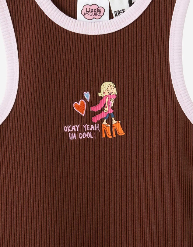 Cotton On Kids - License Eleanor Tank- 3X3 Rib