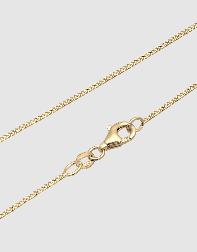 Elli Jewelry - Necklace Bead Synthetic Pearl Round Classic In 925 Sterling Silver Gold Plated