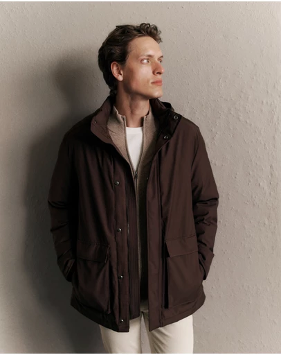 Trenery - Technical Parka in Coffee Bean