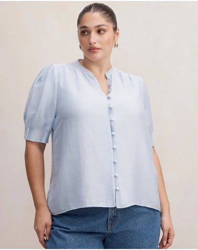 Forever New Curve - Tahlia Curve Tuck Detail Blouse