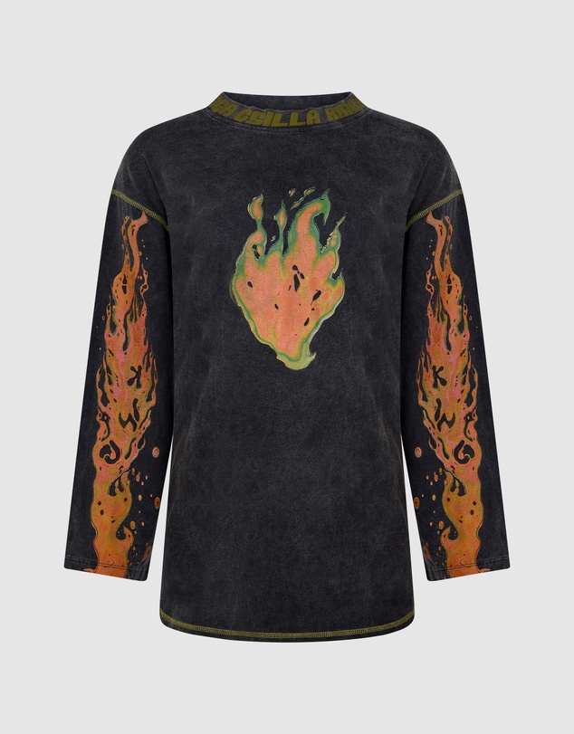 KINGA CSILLA - Flaming Heart Tommy Tee