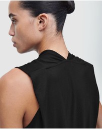 COS - Draped V-Neck Top