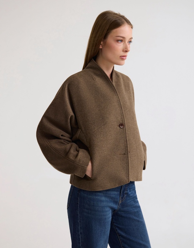 Oxford - Asher Wool Blend Cocoon Jacket