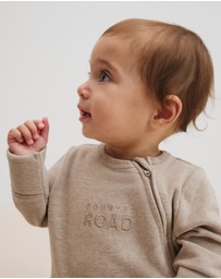 Country Road - Organically Grown Cotton Blend Logo Zip Jumpsuit