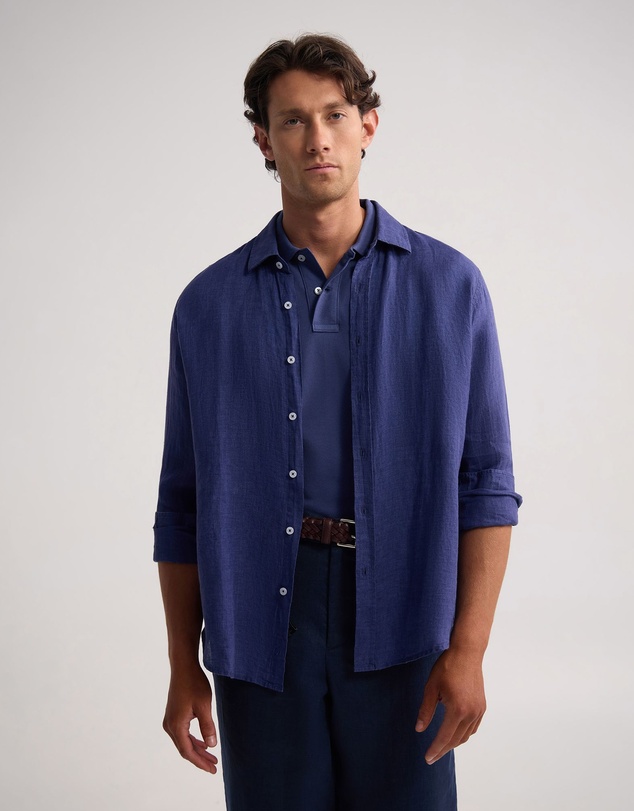 Oxford - Cooper Ls Delave Linen Shirt