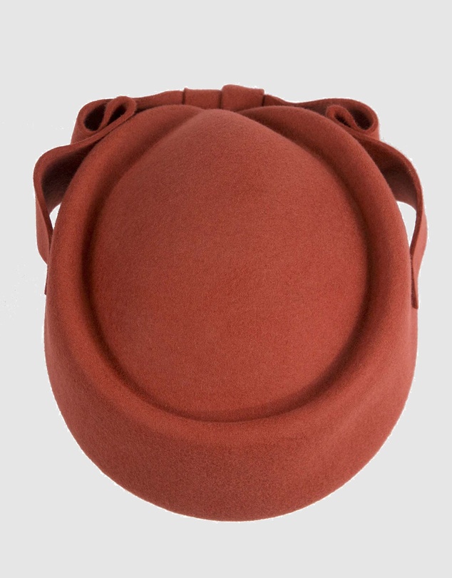 Max Alexander - Felt Rust Pillbox Hat
