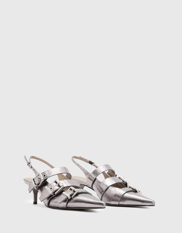 AllSaints - Grace Buckle Heels - Women's