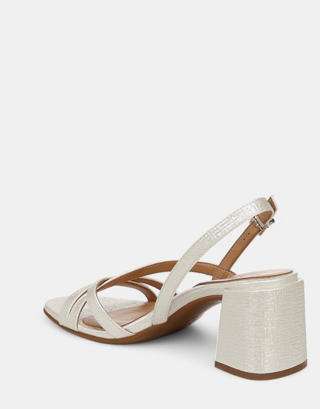Naturalizer - Demi Block Heel Dress Sandal - Pearl White