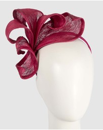 Max Alexander - Large Red Sinamay Racing Fascinator