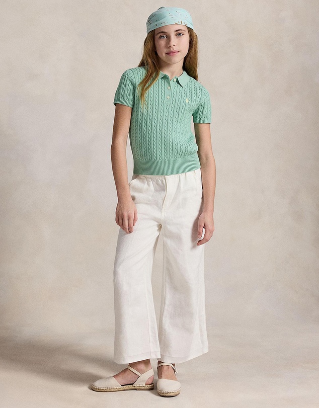 Polo Ralph Lauren - Mini-Cable Cotton Polo Sweater - Teens