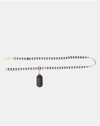 Mog & Bone - Classic Hemp Lead - Charcoal Hamptons Stripe