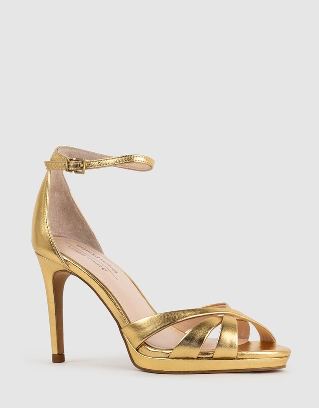 Edward Meller - SADIE90 Strappy Crossover Platform Sandal
