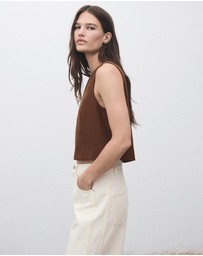 M.N.G - Buttoned Crop Top