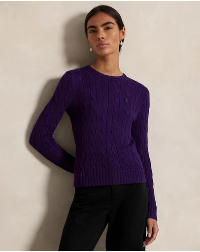 Polo Ralph Lauren - Cable-Knit Cotton Crewneck Sweater - ICONIC EXCLUSIVE