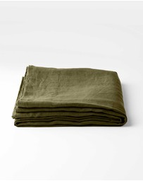 Aura Home - Emile Linen Flat Sheet