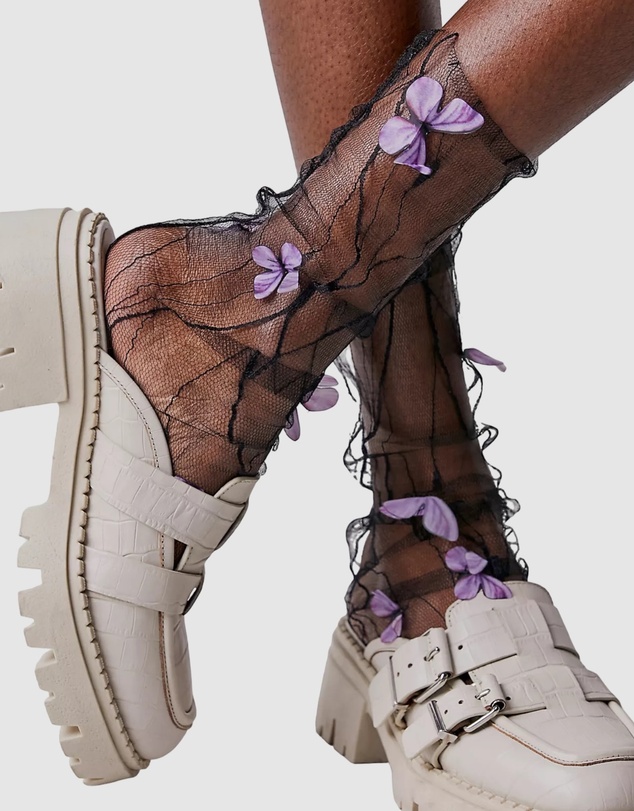 High Heel Jungle - Papillon Tulle Sock