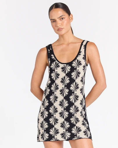 Poolside Paradiso - Shelborne Knit Sundreamer Dress - Black Sand