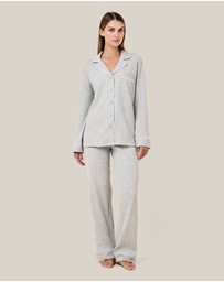 Papinelle - Claire Cotton Waffle Full Length PJ Set