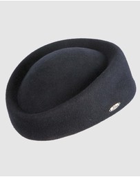 Max Alexander - Felt Dark Navy Pillbox Hat