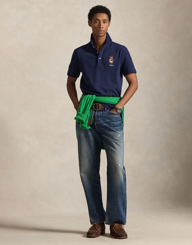 Polo Ralph Lauren - Custom Slim Fit Polo Bear Mesh Polo