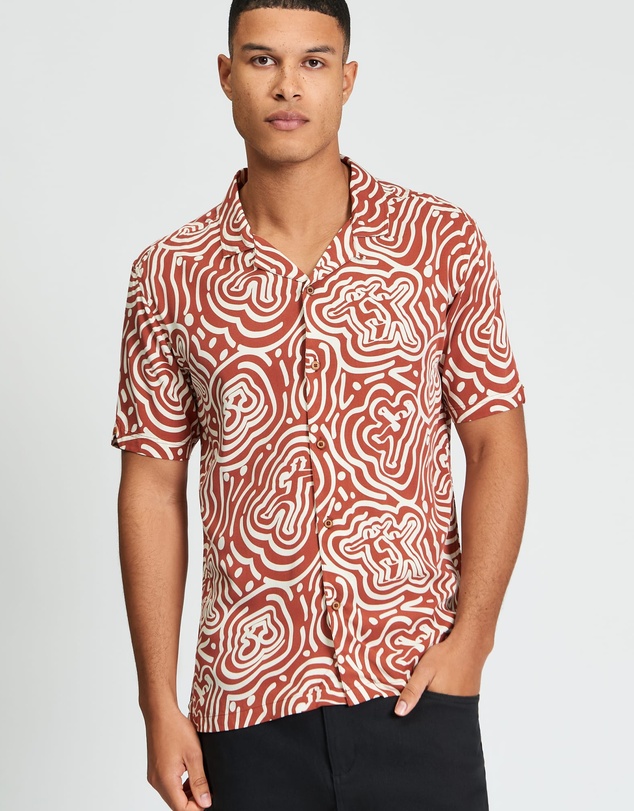 Ben Sherman - Dancer Geo Print Short Sleeve Shirt