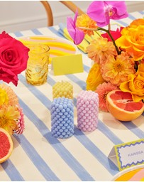XRJ Celebrations - Mini Bubble Pastel Pillar Multi pack - Blue Lilac Yellow Pink