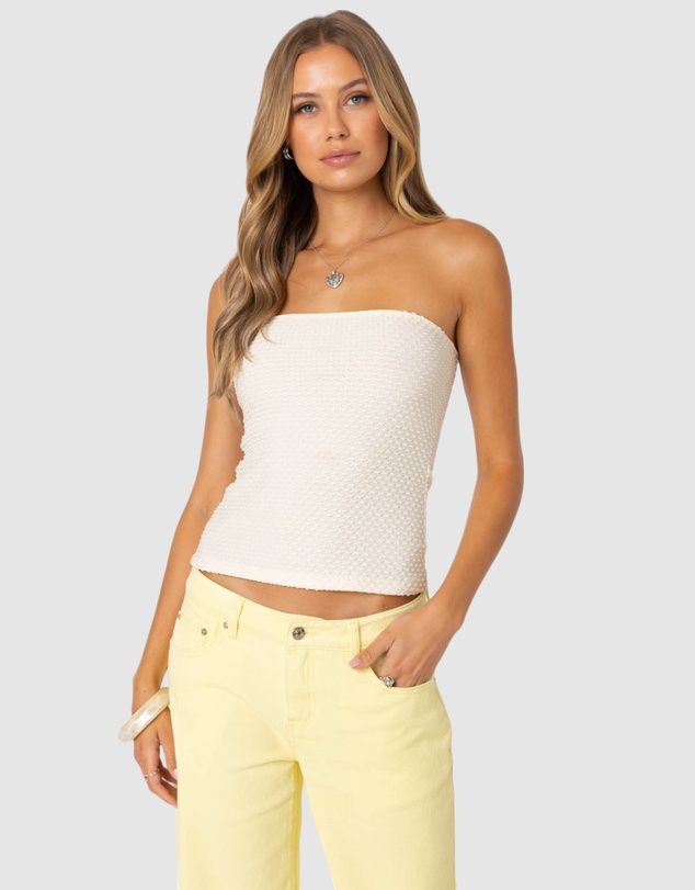 EDIKTED - Albina Textured Tube Top