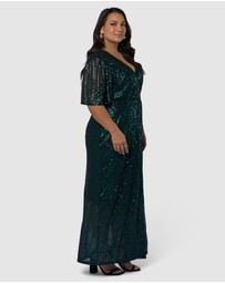 Pink Dusk by Curve Project - Lure Sequin Maxi Dress