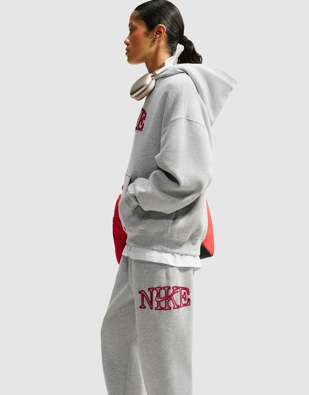 Nike - Studio Fleece Medium Weight Graphic Pack Oversized Cuffed Logo Pants