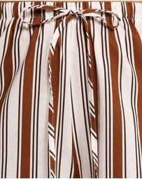 Petal & Pup - Thalia Wide Leg Pant - Chocolate Stripe