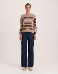 SABA - Nora Wool Cashmere Stripe Knit